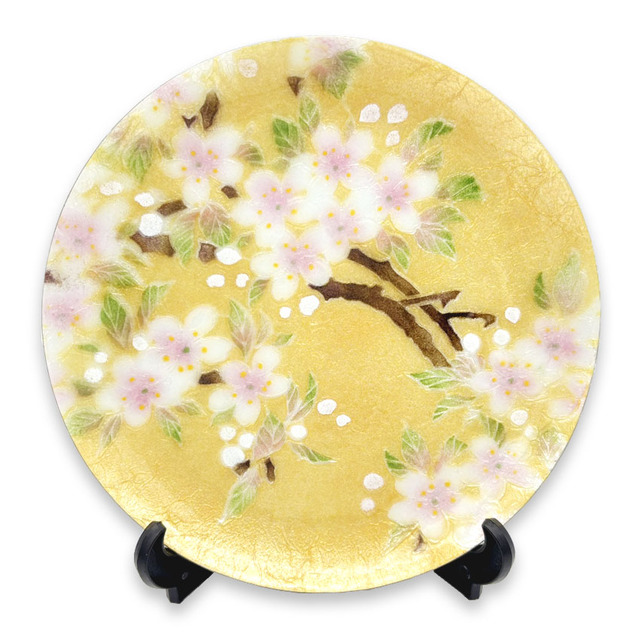 Ginsai (silvered) Cloisonne Plate