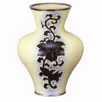 有線変形釉花瓶