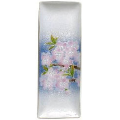 銀彩桜ペン皿
