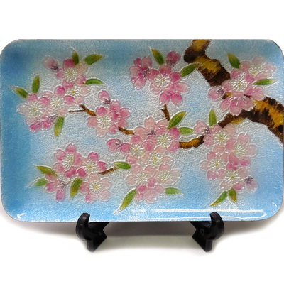 銀彩桜飾皿 | 安藤七宝店カタログサイト